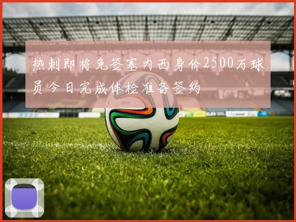 热刺即将免签塞内西身价2500万球员今日完成体检准备签约